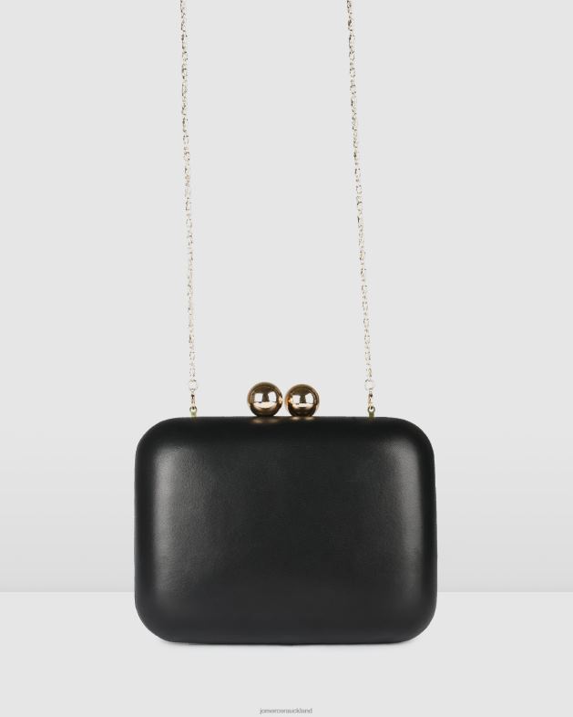 Jo Mercer Black Leather Zoella clutch Accessories 46242447