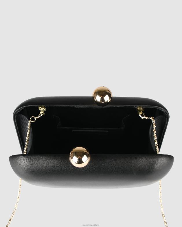 Jo Mercer Black Leather Zoella clutch Accessories 46242447