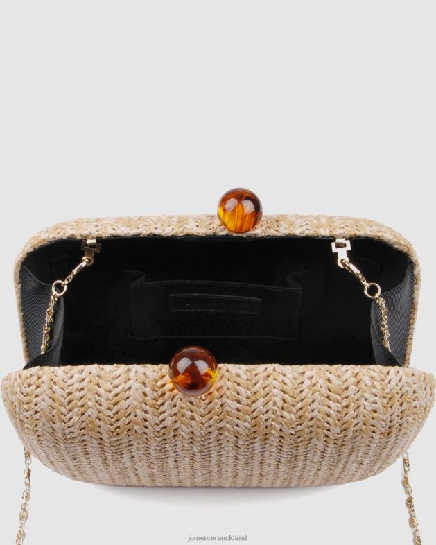 Jo Mercer Natural Raffia Zoella clutch Accessories 46242450