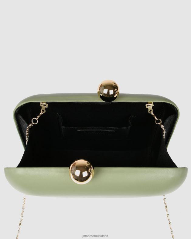 Jo Mercer Pistachio Green Leather Zoella clutch Accessories 46242452