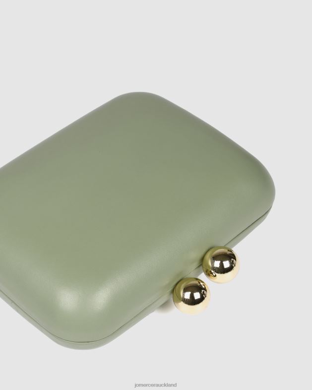 Jo Mercer Pistachio Green Leather Zoella clutch Accessories 46242452