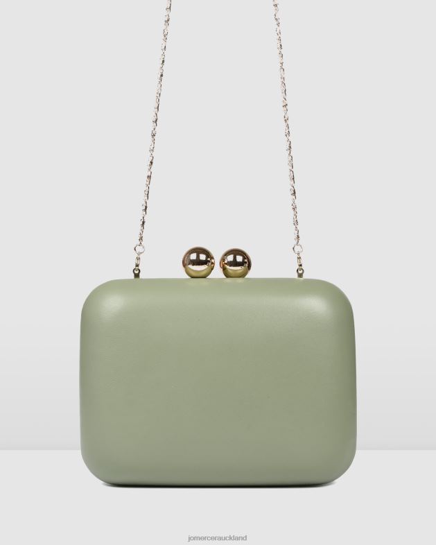 Jo Mercer Pistachio Green Leather Zoella clutch Accessories 46242452