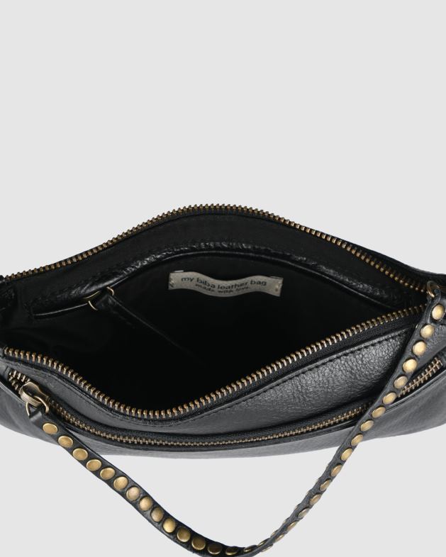 Jo Mercer Black Leather Biba brewton cross body bag Accessories 46242424