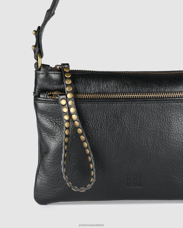 Jo Mercer Black Leather Biba brewton cross body bag Accessories 46242424