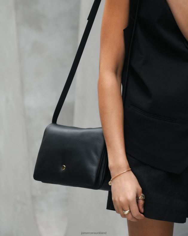 Jo Mercer Black Leather Zephyr cross body bag Accessories 46242401