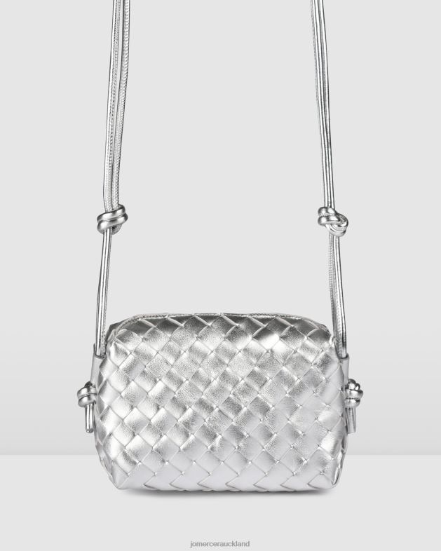 Jo Mercer Silver Leather Murphy cross body bag Accessories 46242397