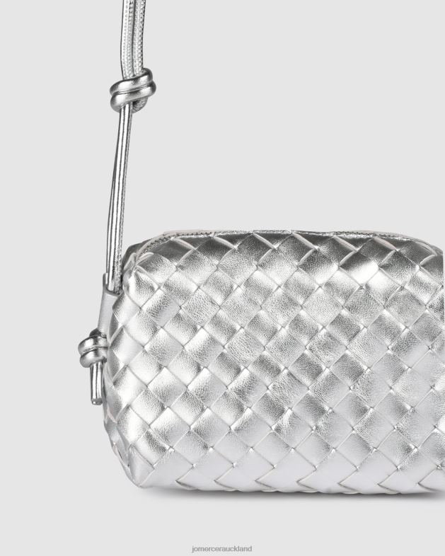 Jo Mercer Silver Leather Murphy cross body bag Accessories 46242397