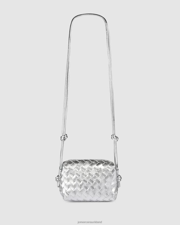 Jo Mercer Silver Leather Murphy cross body bag Accessories 46242397