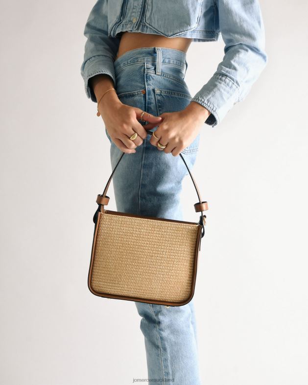 Jo Mercer Tan Raffia Renzo cross body bag Accessories 46242403
