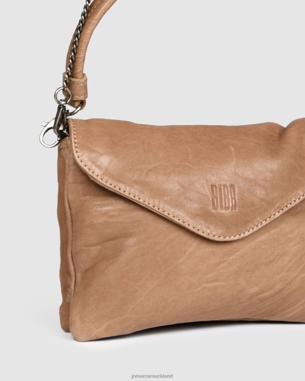Jo Mercer Taupe Leather Biba logan envelope cross body bag Accessories 46242417