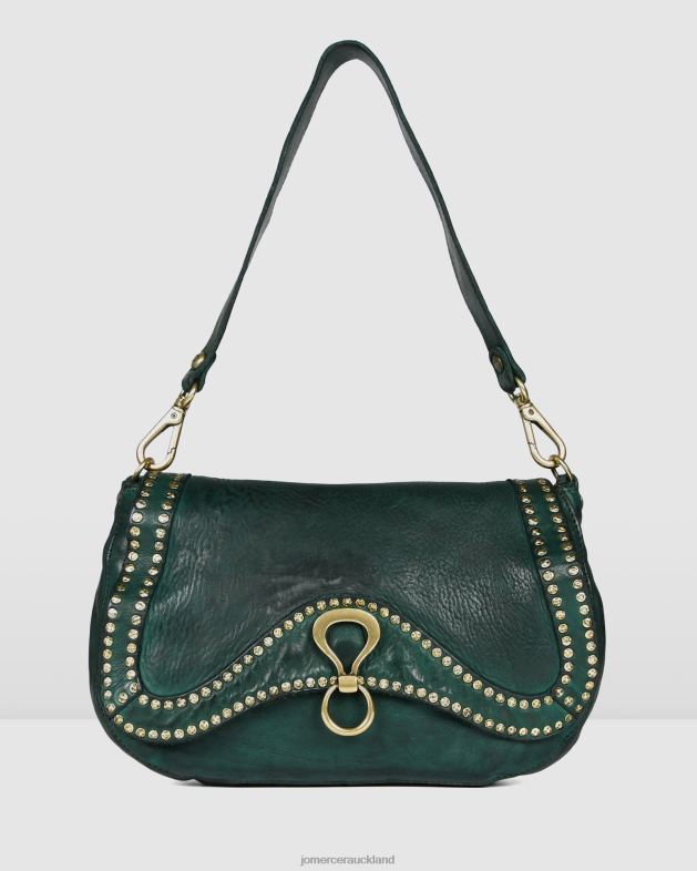 Jo Mercer Bottle Green Leather Campomaggi acqua shoulder bag Accessories 46242441