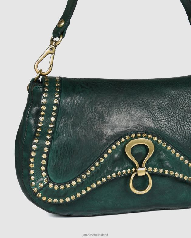 Jo Mercer Bottle Green Leather Campomaggi acqua shoulder bag Accessories 46242441