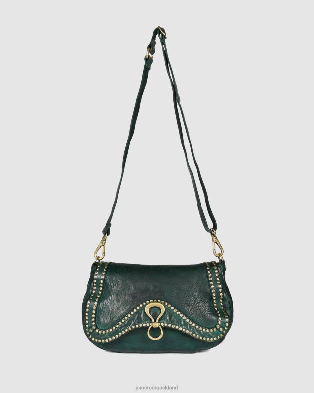 Jo Mercer Bottle Green Leather Campomaggi acqua shoulder bag Accessories 46242441