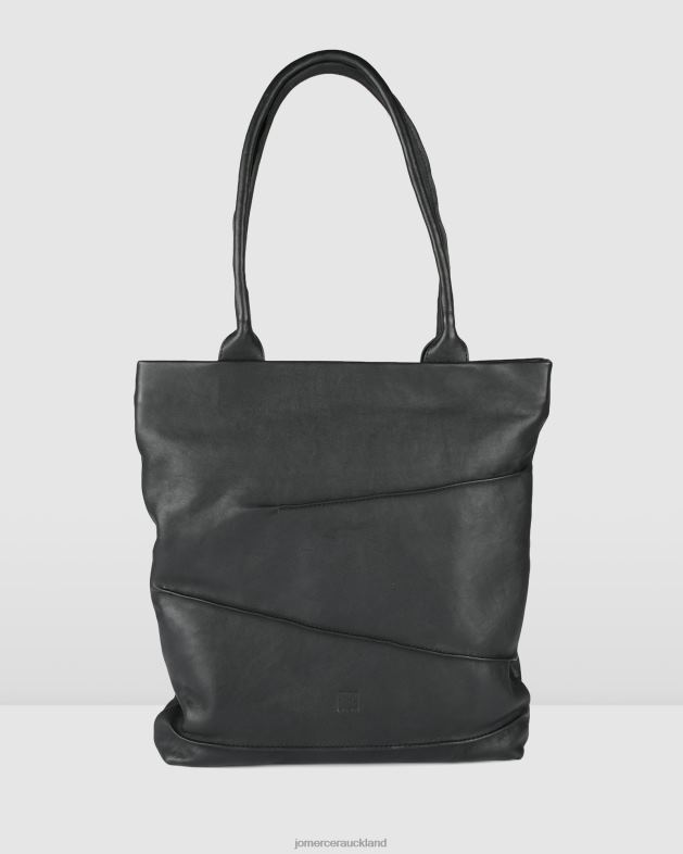 Jo Mercer Black Leather Biba fargo tote bag Accessories 46242453