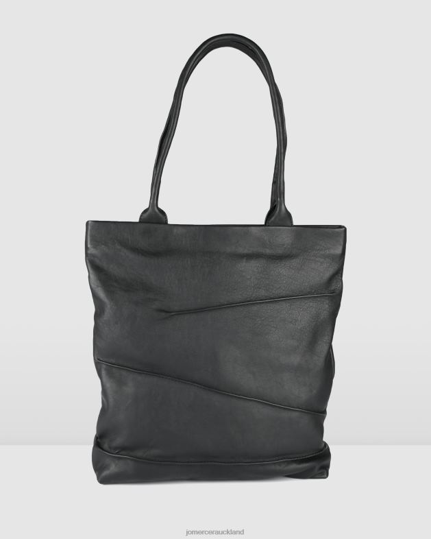 Jo Mercer Black Leather Biba fargo tote bag Accessories 46242453