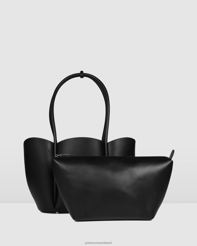 Jo Mercer Black Leather Eleni tote bag Accessories 46242459