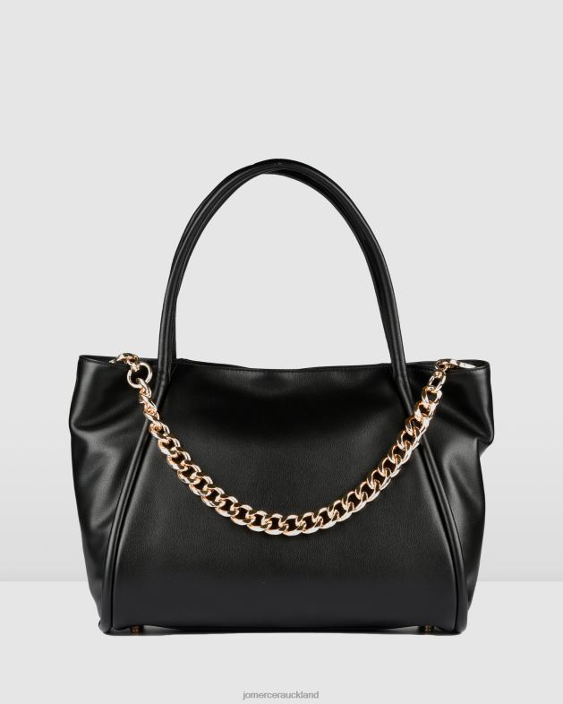 Jo Mercer Black Leather Oliviera tote bag Accessories 46242455