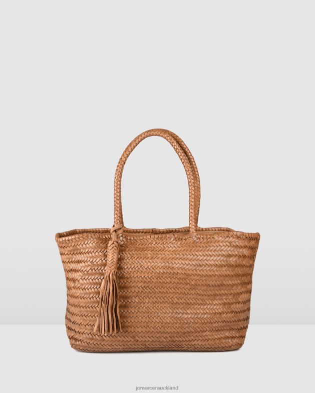 Jo Mercer Camel Leather Biba perkins tote bag Accessories 46242454