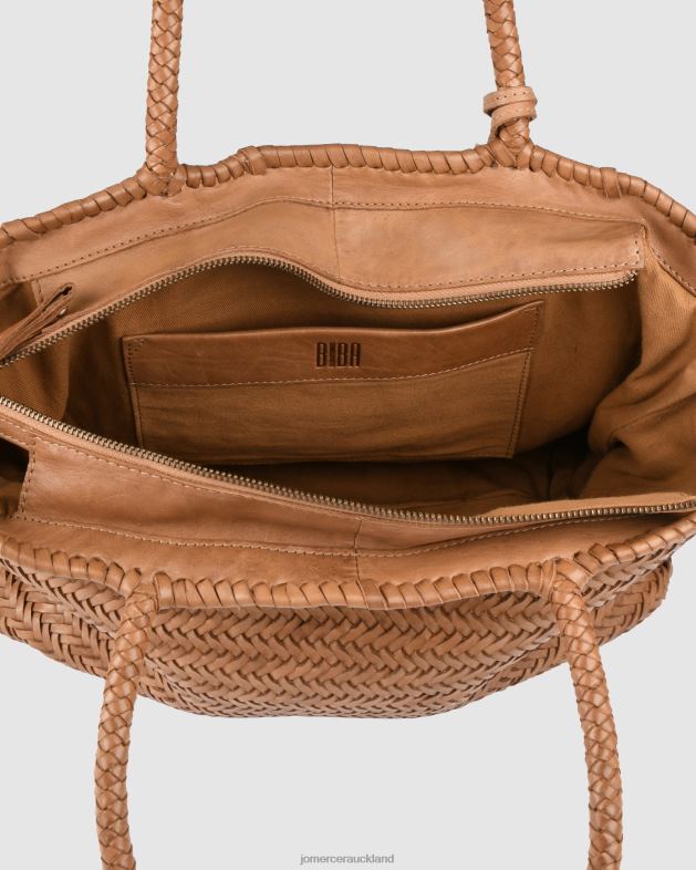 Jo Mercer Camel Leather Biba perkins tote bag Accessories 46242454