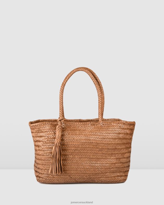 Jo Mercer Camel Leather Biba perkins tote bag Accessories 46242454