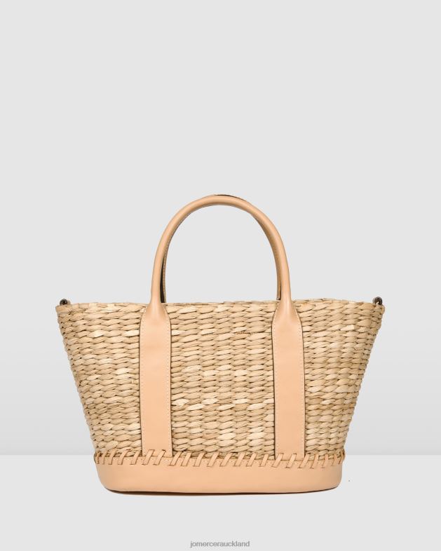 Jo Mercer Natural Lena seagrass and leather tote Accessories 46242462