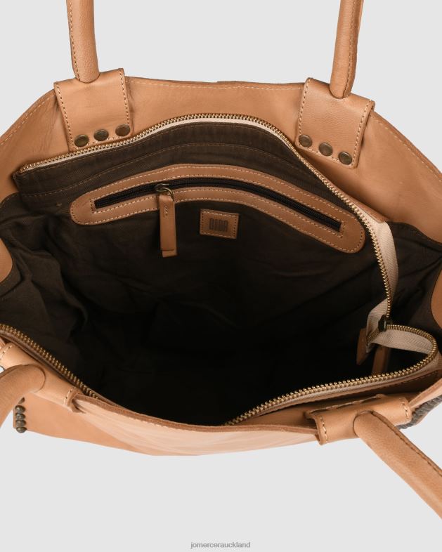Jo Mercer Taupe Leather Biba portland tote bag Accessories 46242461