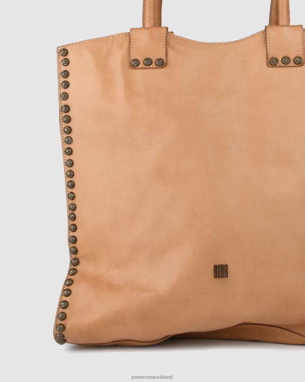 Jo Mercer Taupe Leather Biba portland tote bag Accessories 46242461