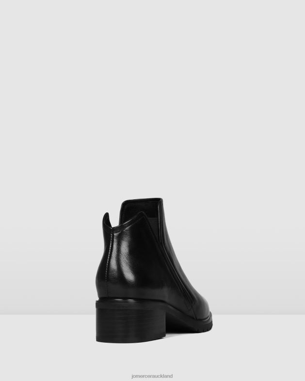Jo Mercer Black Leather Artie flat ankle boots Footwear 46242343