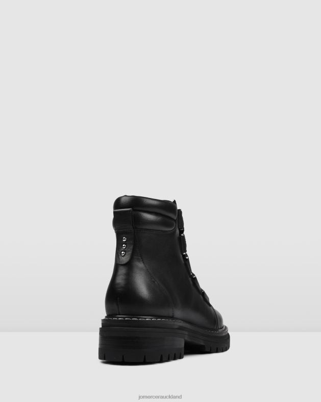 Jo Mercer Black Leather Blakely flat ankle boots Footwear 46242348