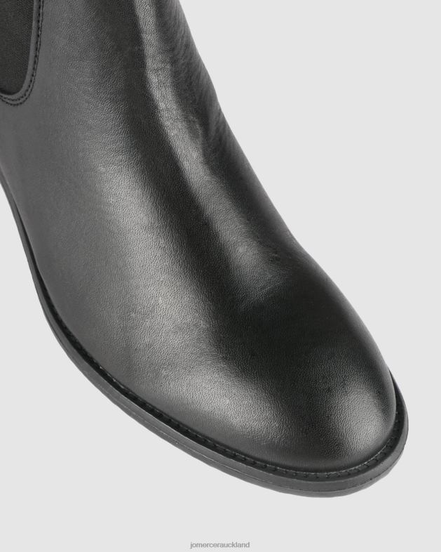 Jo Mercer Black Leather Cisco flat ankle boots Footwear 46242331