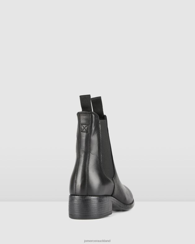 Jo Mercer Black Leather Cisco flat ankle boots Footwear 46242331