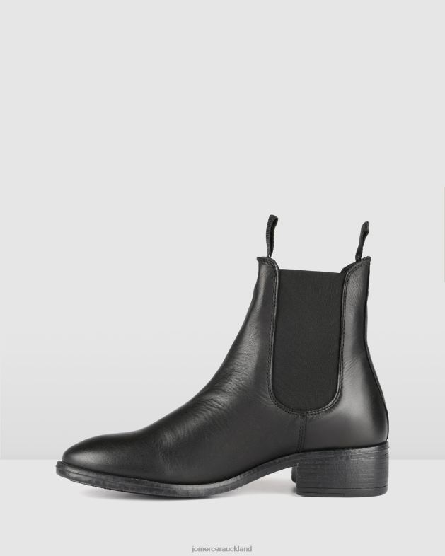 Jo Mercer Black Leather Cisco flat ankle boots Footwear 46242331