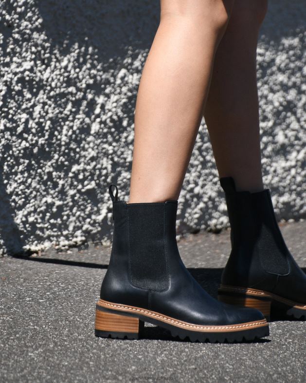 Jo Mercer Black Leather Como flat ankle boots Footwear 46242327