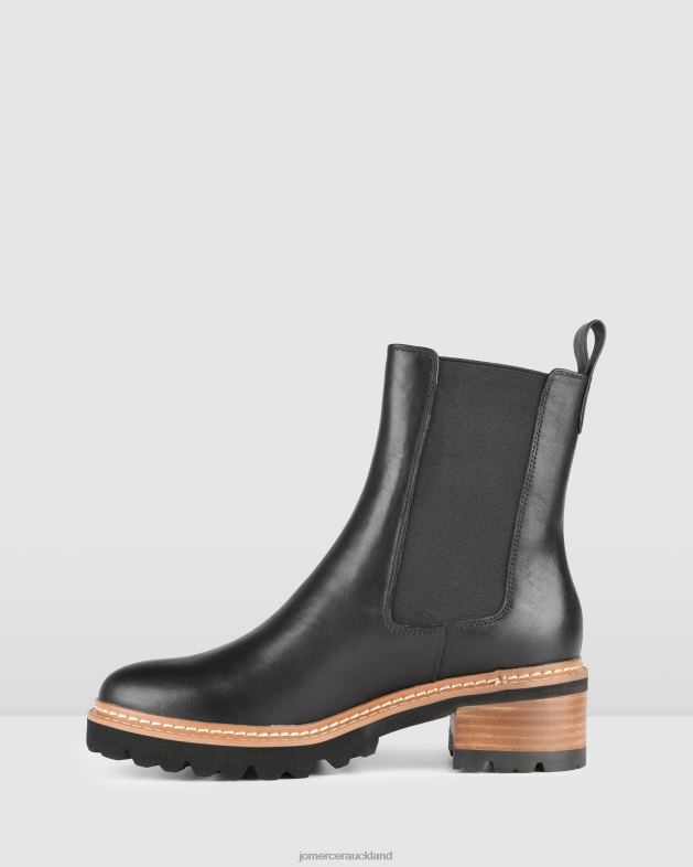 Jo Mercer Black Leather Como flat ankle boots Footwear 46242327