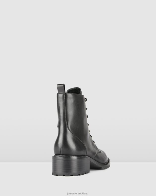 Jo Mercer Black Leather Frances flat ankle boot Footwear 46242336