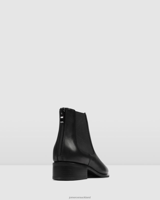 Jo Mercer Black Leather Milla flat ankle boots Footwear 46242339
