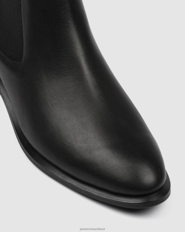 Jo Mercer Black Leather Milla flat ankle boots Footwear 46242339