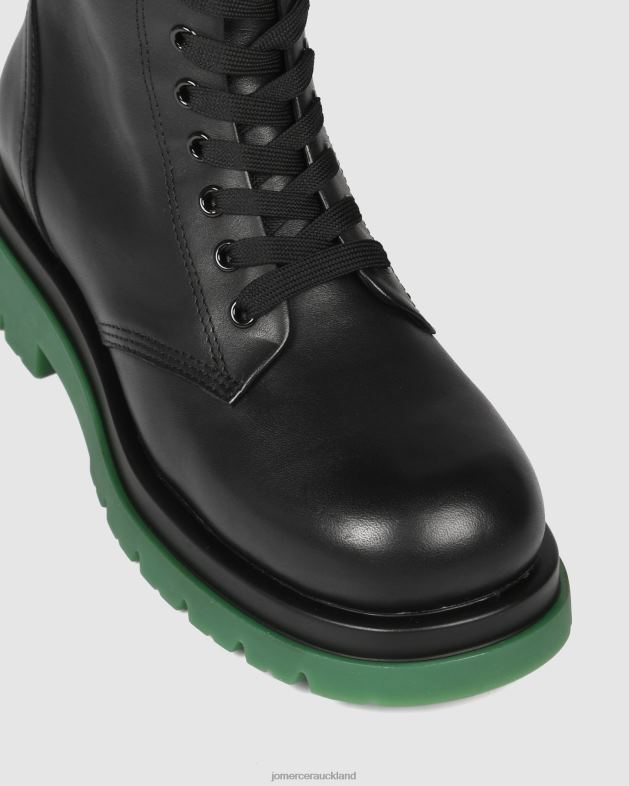 Jo Mercer Black Leather Orion flat ankle boots Footwear 46242347