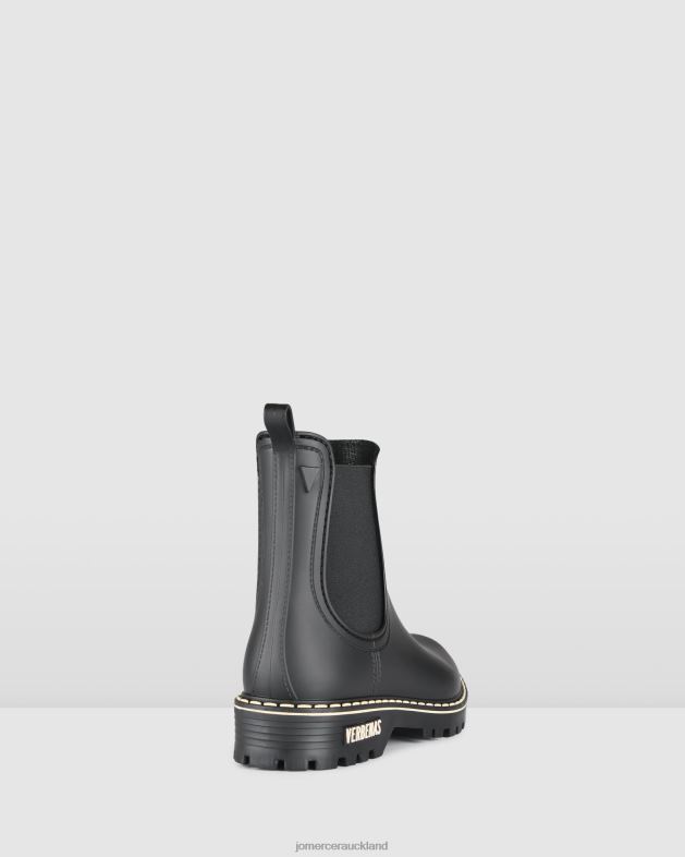 Jo Mercer Black Rubber Gaudi flat ankle boots Footwear 46242325