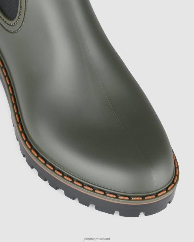Jo Mercer Khaki Rubber Gaudi flat ankle boots Footwear 46242326