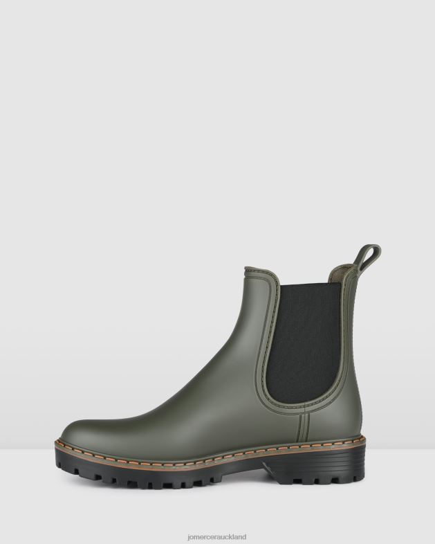 Jo Mercer Khaki Rubber Gaudi flat ankle boots Footwear 46242326