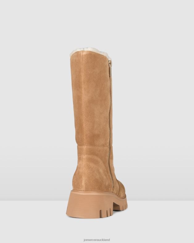 Jo Mercer Tan Suede Bamba flat calf boots Footwear 46242342