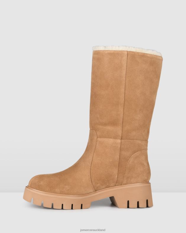 Jo Mercer Tan Suede Bamba flat calf boots Footwear 46242342