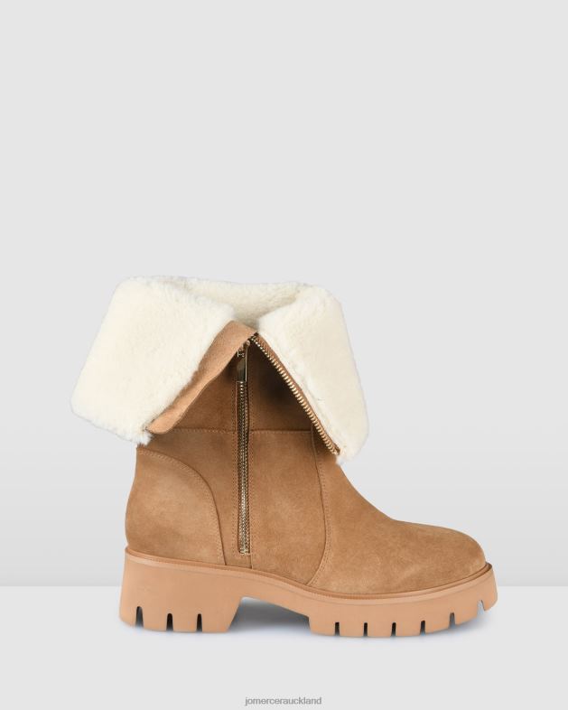 Jo Mercer Tan Suede Bamba flat calf boots Footwear 46242342