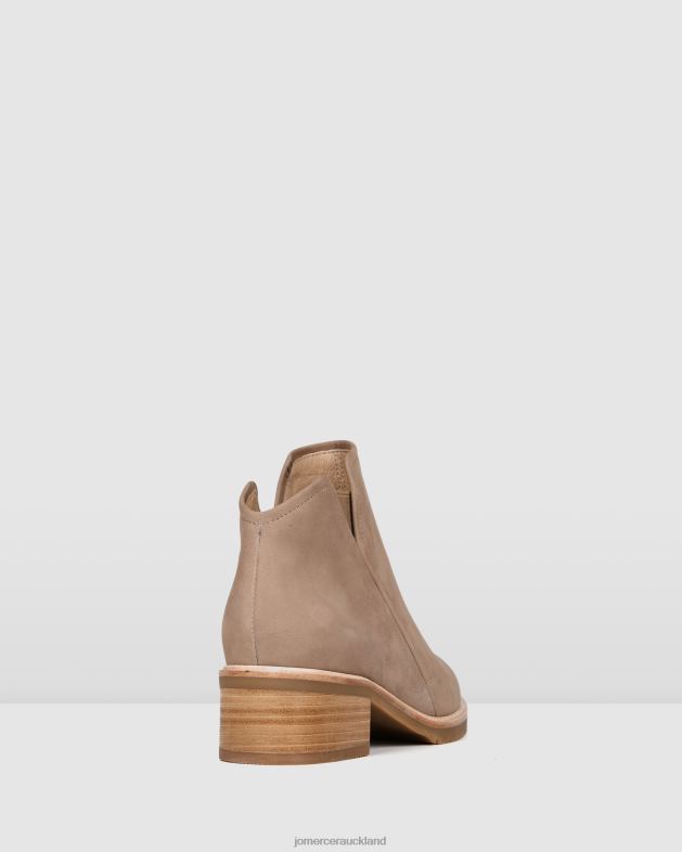 Jo Mercer Taupe Nubuck Artie flat ankle boots Footwear 46242349