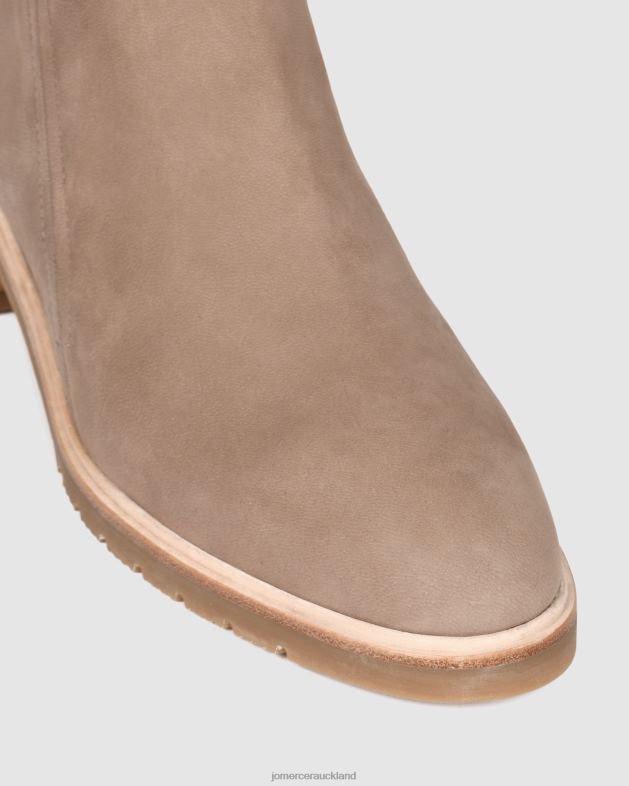 Jo Mercer Taupe Nubuck Artie flat ankle boots Footwear 46242349
