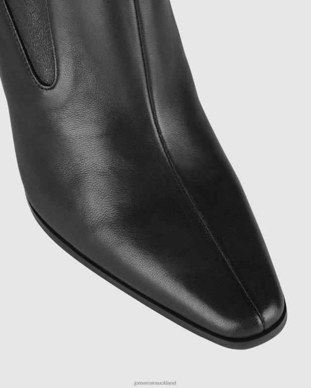 Jo Mercer Black Leather June high ankle boots Footwear 46242306