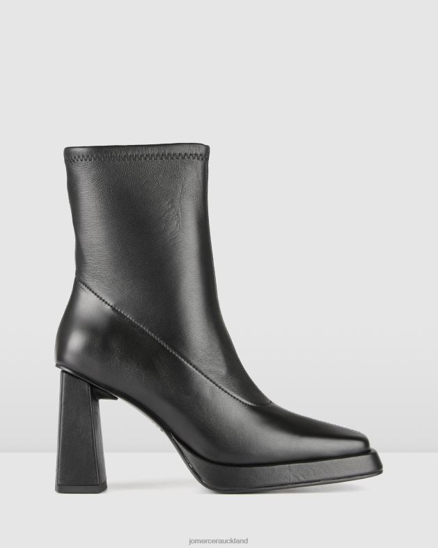 Jo Mercer Black Leather Yale high platform ankle boots Footwear 46242293