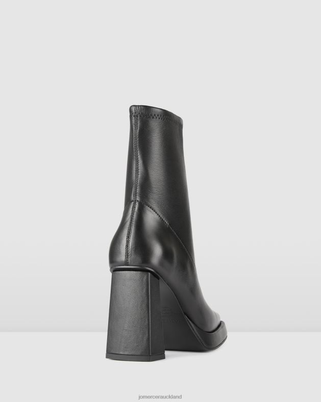 Jo Mercer Black Leather Yale high platform ankle boots Footwear 46242293