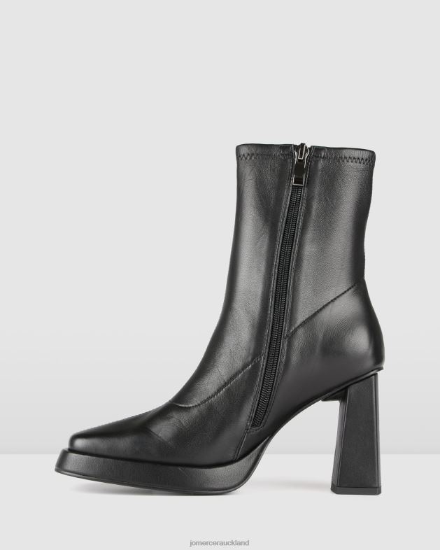 Jo Mercer Black Leather Yale high platform ankle boots Footwear 46242293